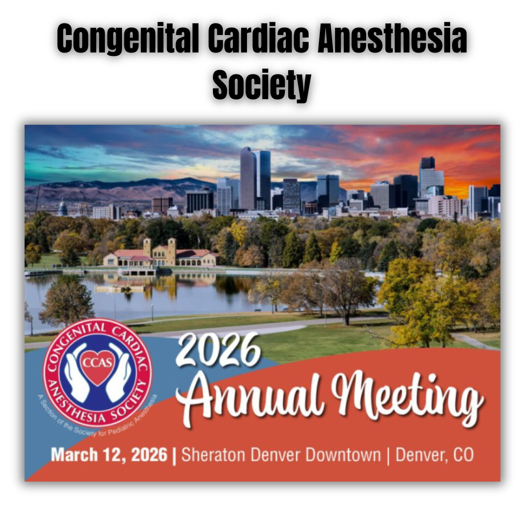 Congenital Cardiac Anesthesia Society Annual Meeting 2026