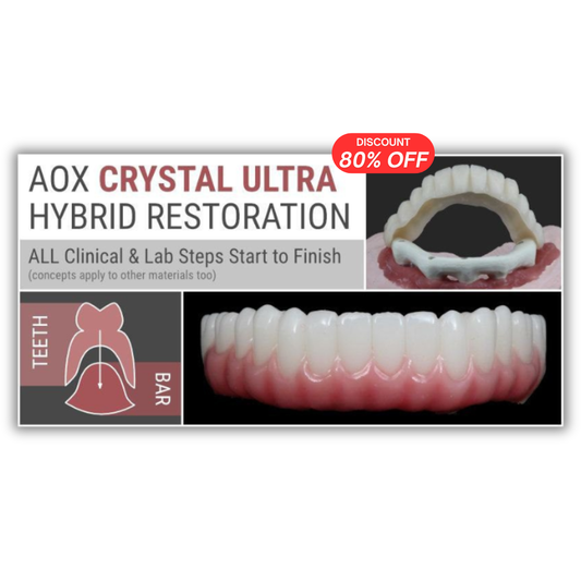 AOX Crystal Ultra Hybrid Restoration – ALL Clinical & Lab Steps Start to Finish