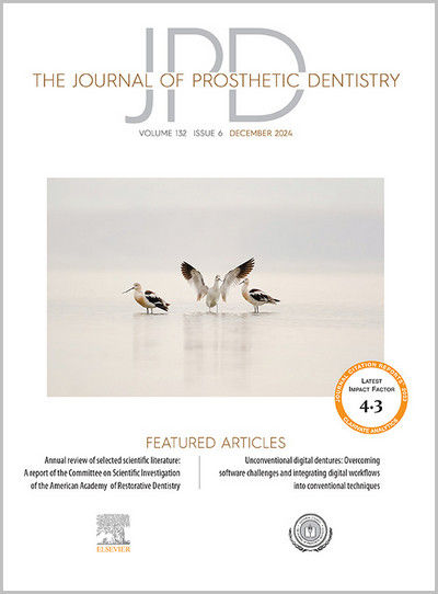 The Journal of Prosthetic Dentistry, Full Archive (2002 – 2025)
